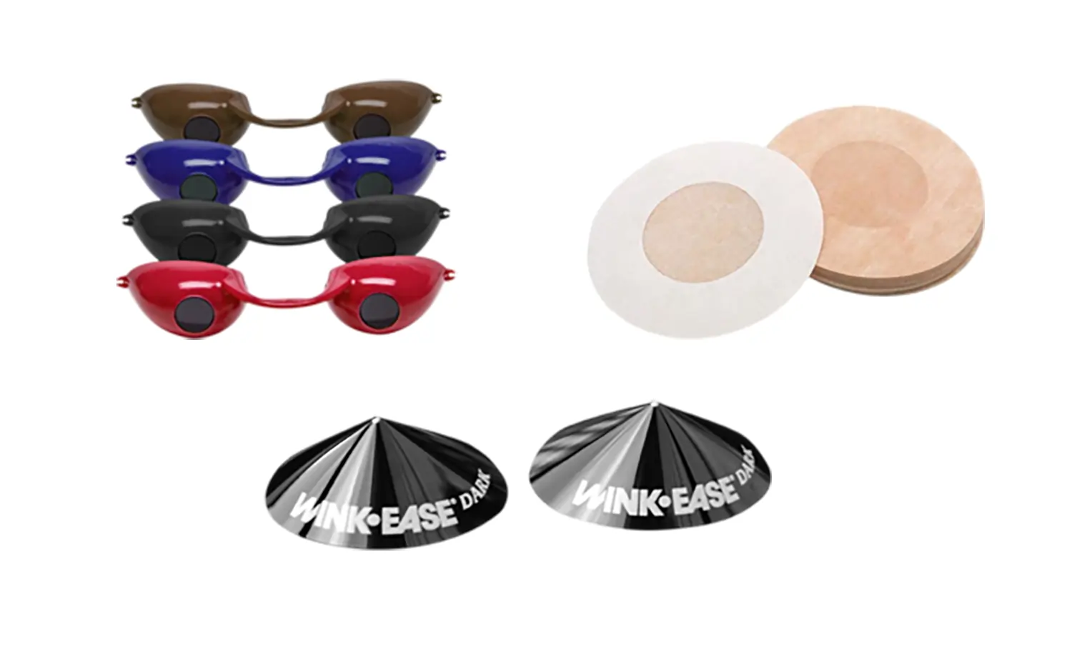 Protective eyewear and nipple covers for tanning